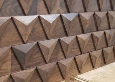Concept to Completion | Plank Wall with Pyramids | Woodwright