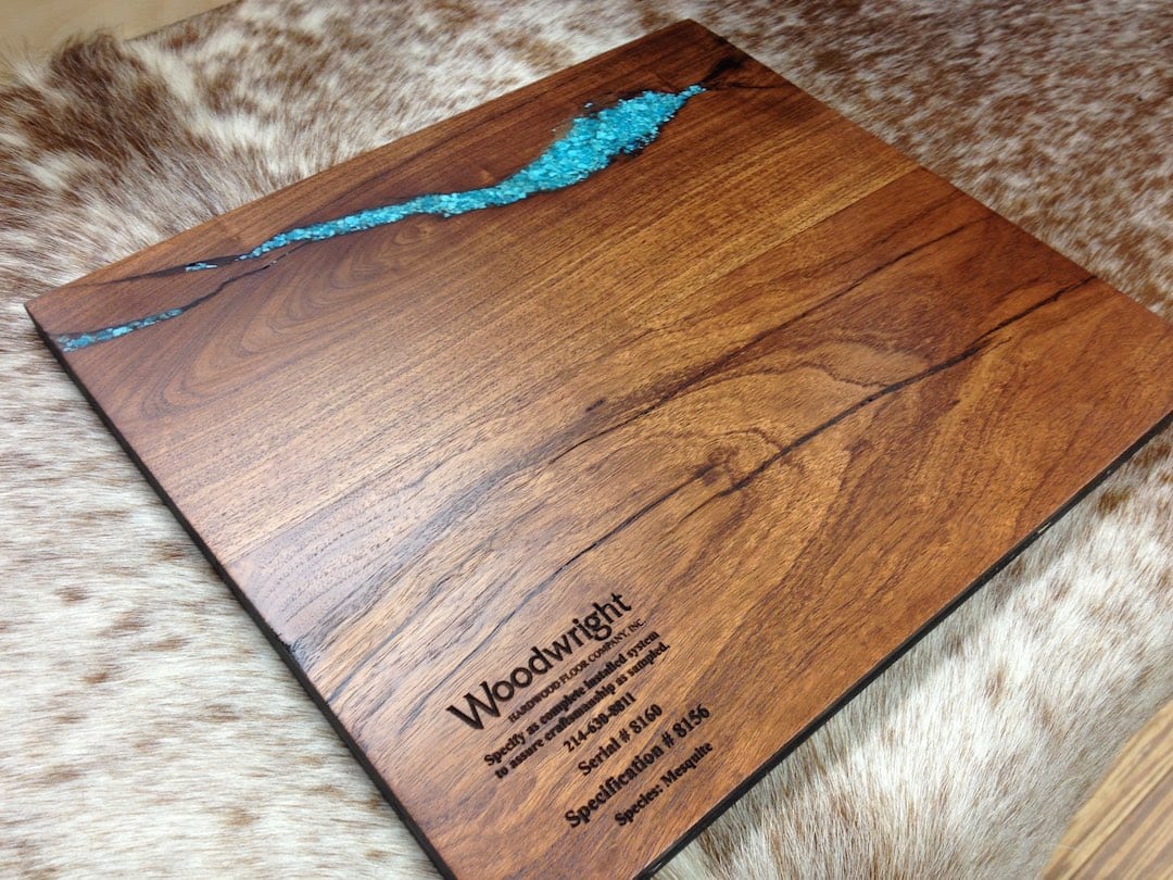 Turquoise Filled Mesquite | Woodwright